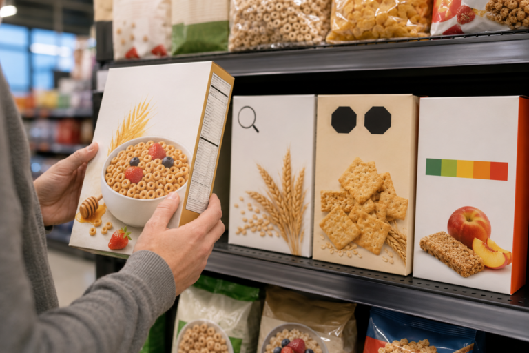 How front-of-package nutrition labels work worldwide, why the US lags, and what evidence shows about warnings and Nutri-Score.