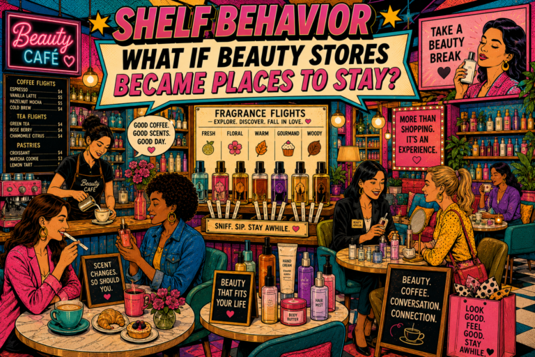 Explore how beauty brand cafés could blend personal care, hospitality, fragrance discovery, community, and experiential retail.