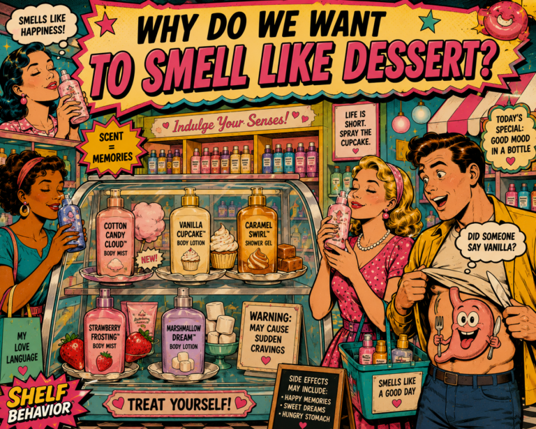Why do gourmand scents like vanilla and cotton candy feel so irresistible? Explore the psychology behind dessert-inspired fragrances.