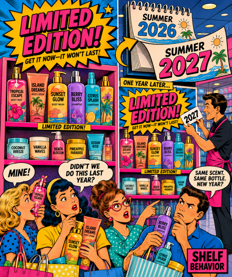 Why limited-edition beauty products return—and what consumer psychology reveals about seasonal launches.