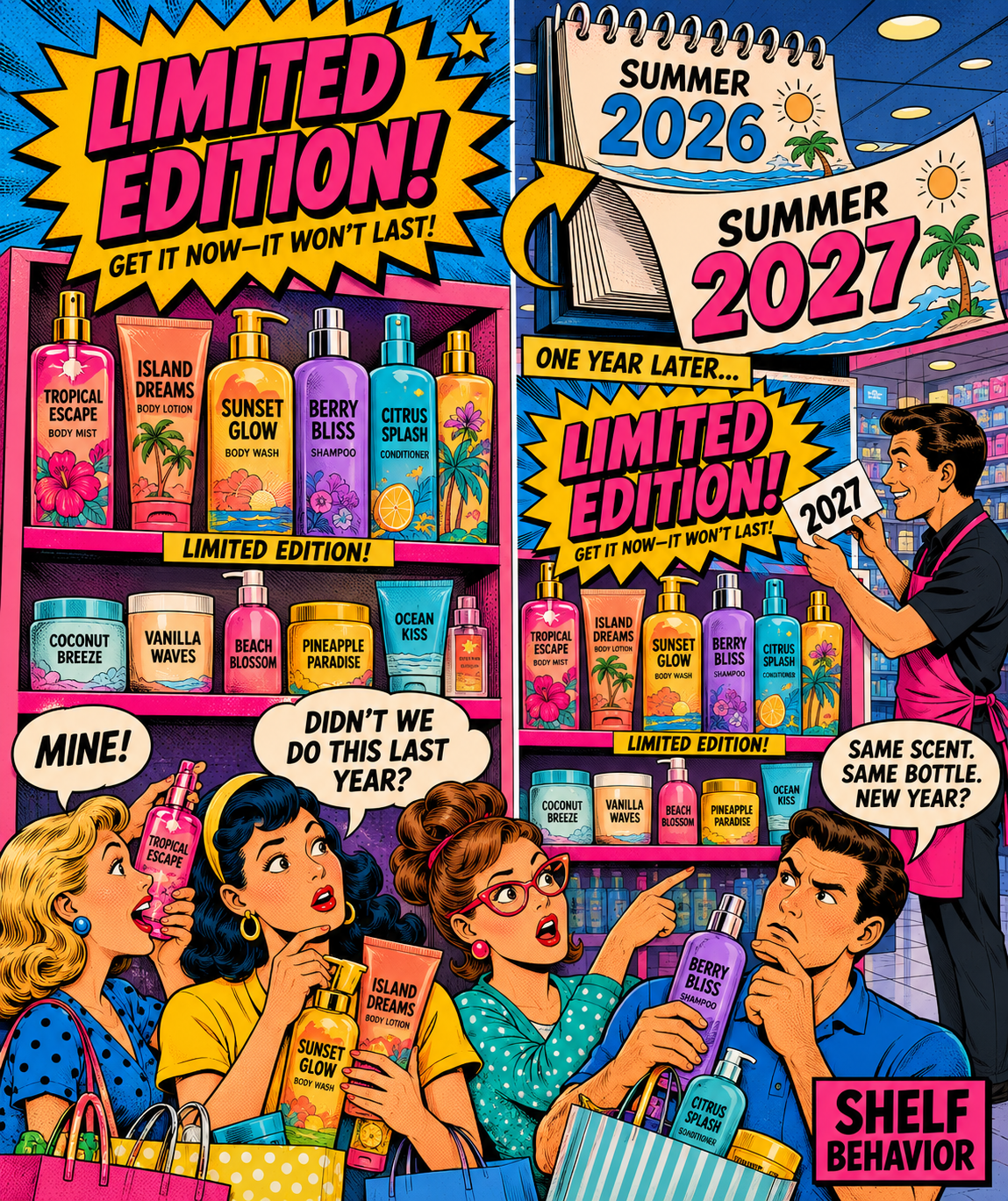 Why limited-edition beauty products return—and what consumer psychology reveals about seasonal launches.
